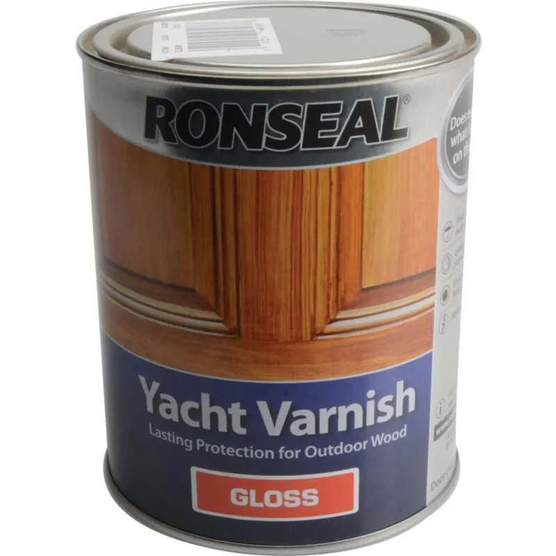 Ronseal 07166 Exterior Yacht Varnish Gloss 1 litre