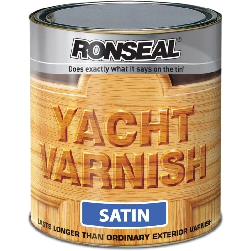 Ronseal 34909 Exterior Yacht Varnish Satin 2.5 litre