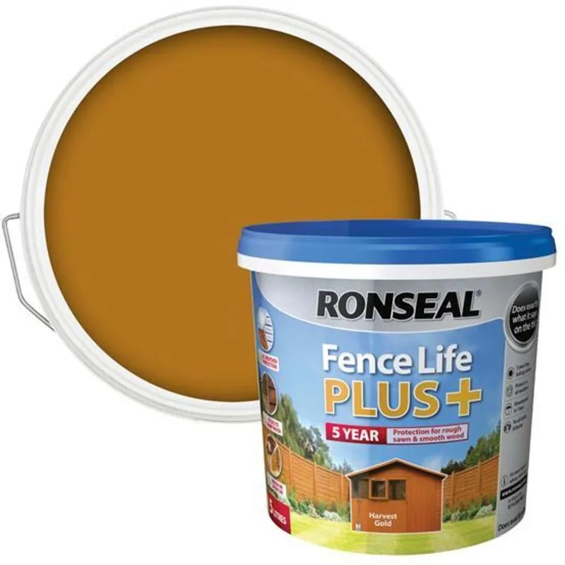 Fence Life Plus+ Harvest Gold 5 litre - Ronseal
