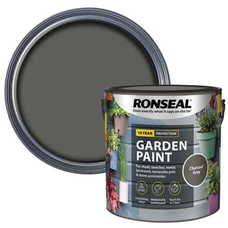 Ronseal General Purpose Garden Paint Charcoal 2.5l