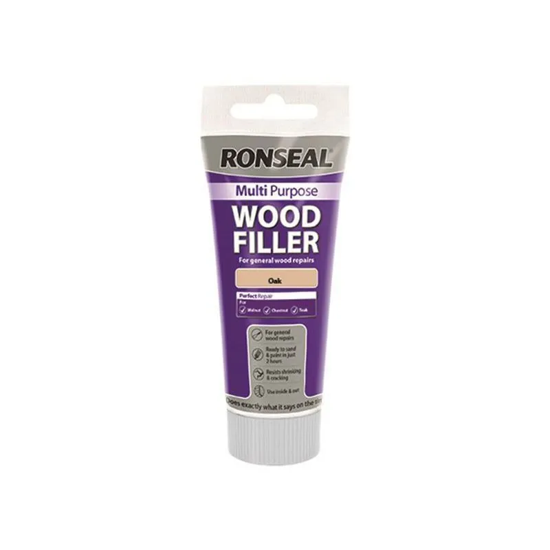 Multipurpose Wood Filler Tube Oak 325g - Ronseal