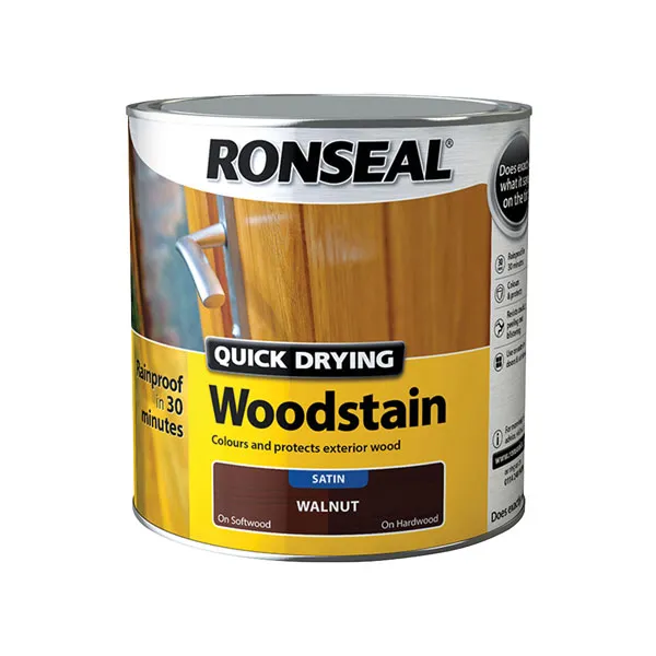 Ronseal Quick Dry Satin Woodstain Mahogany 250ml