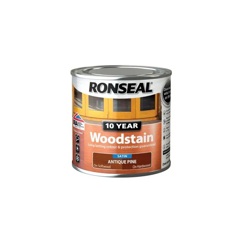 Ronseal 10 Year Wood Stain Antique Pine 250ml