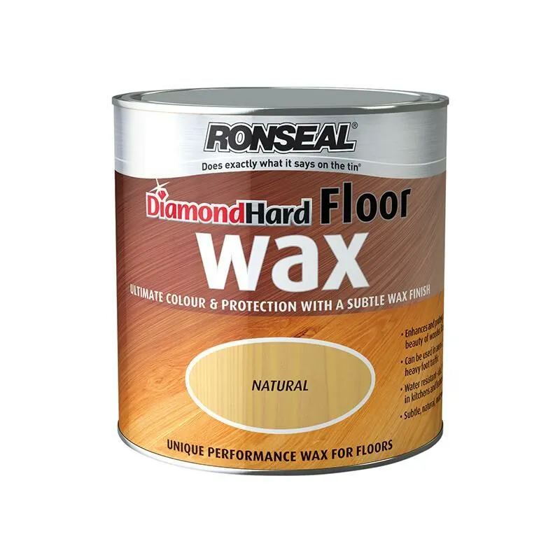 Ronseal Diamond Hard Floor Wax Natural 2.5l