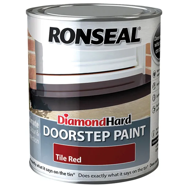 Ronseal Diamond Hard Door Step Paint Black 750ml