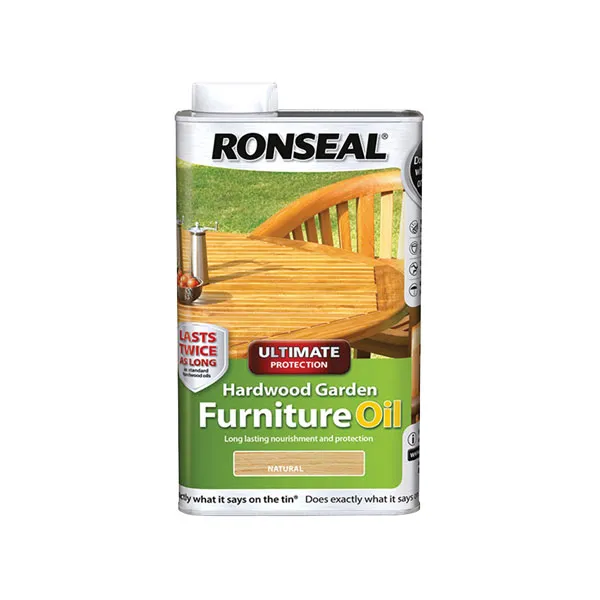 Ronseal 37356 Ultimate Protection Hardwood Garden Furniture Oil Na...