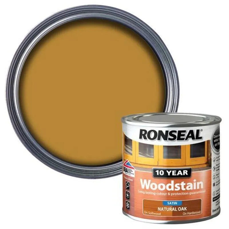 Ronseal 38672 10 Year Woodstain Natural Oak 250ml