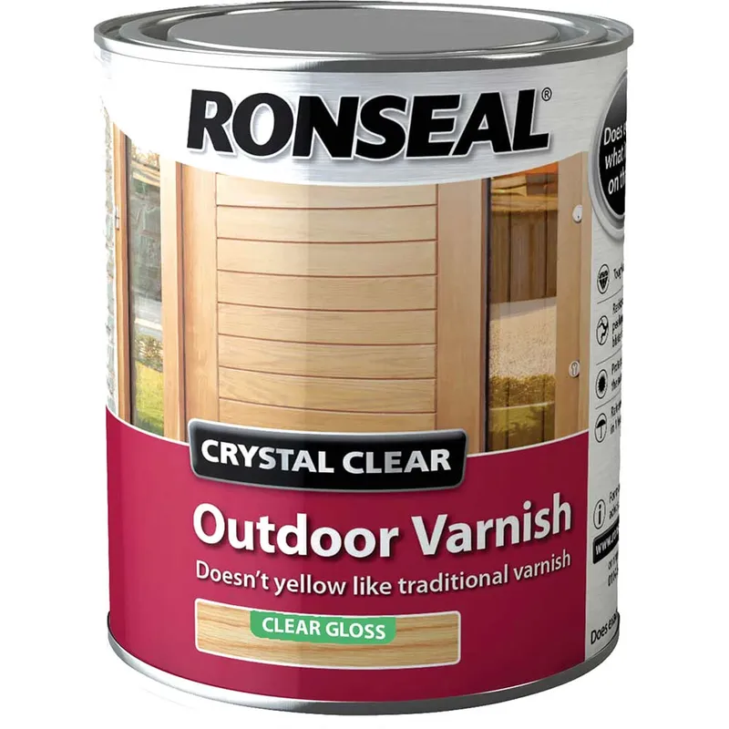 Ronseal - 37369 Crystal Clear Outdoor Varnish Matt 2.5 litre RSLCCODVM25L
