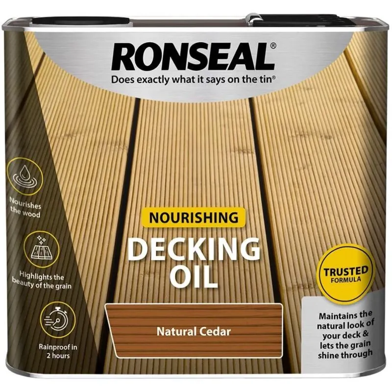 Ronseal 34771 Decking Oil Natural Cedar 2.5 litre