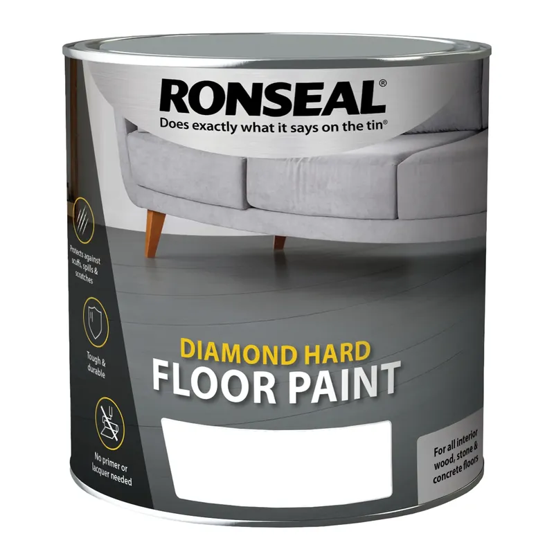 Ronseal Diamond Hard Floor Paint Tile Red 2.5l