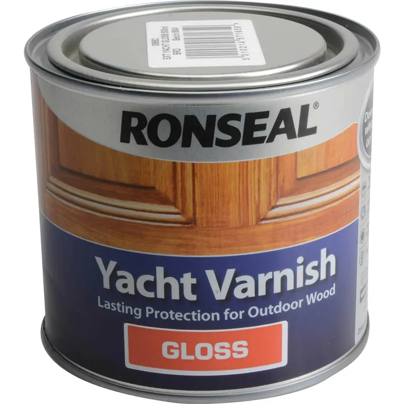 Ronseal 08882 Exterior Yacht Varnish Gloss 500ml