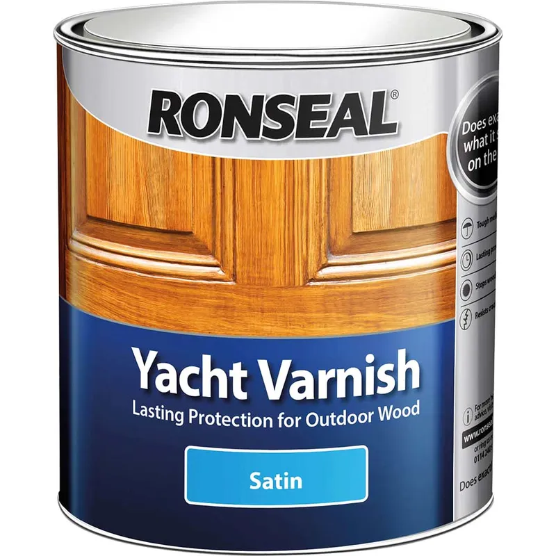 Ronseal Exterior Yacht Varnish Satin 1l