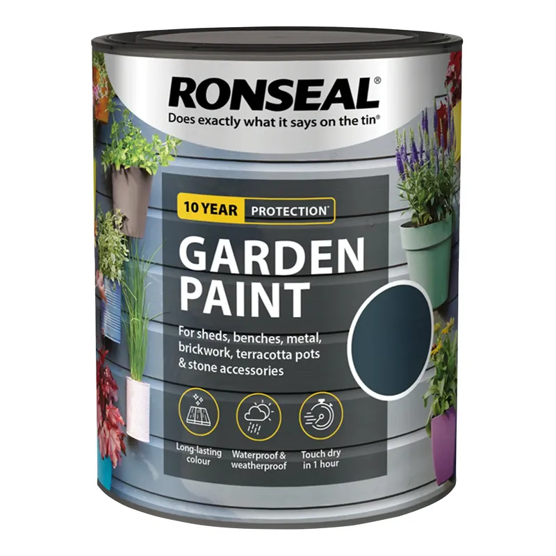 Ronseal 37384 Garden Paint Slate 250ml
