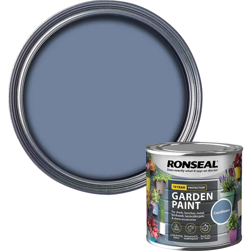 Ronseal Garden Paint Cornflower 250Ml Cornflower 250ml