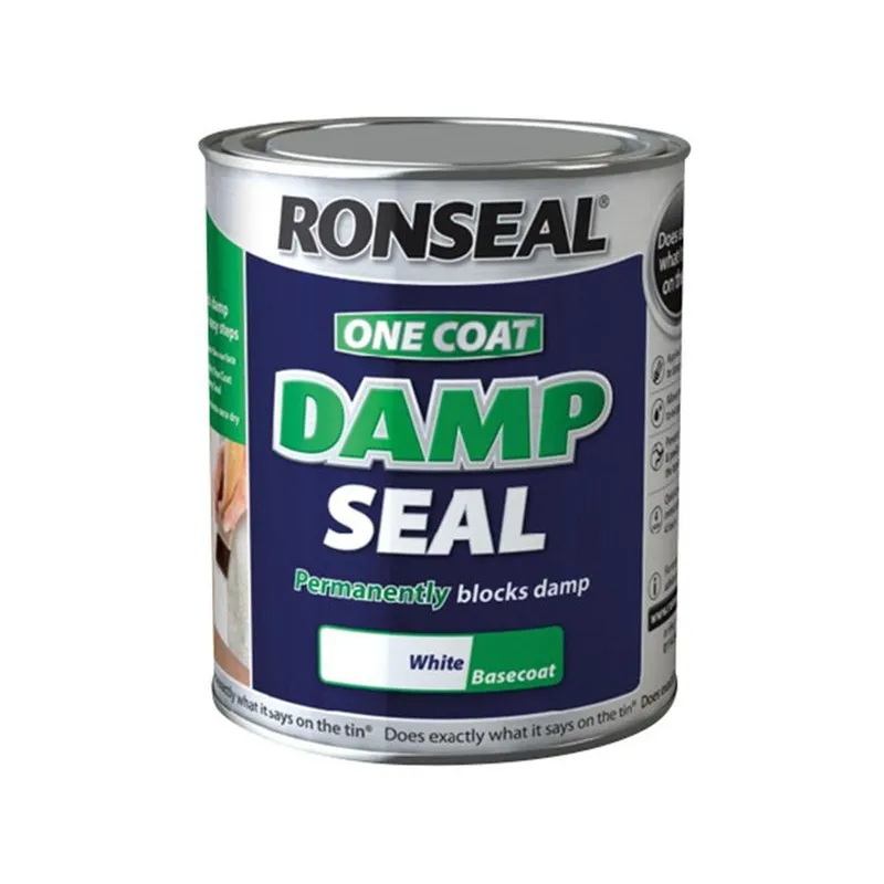 Ronseal One Coat Damp Seal White 750Ml White 750ml