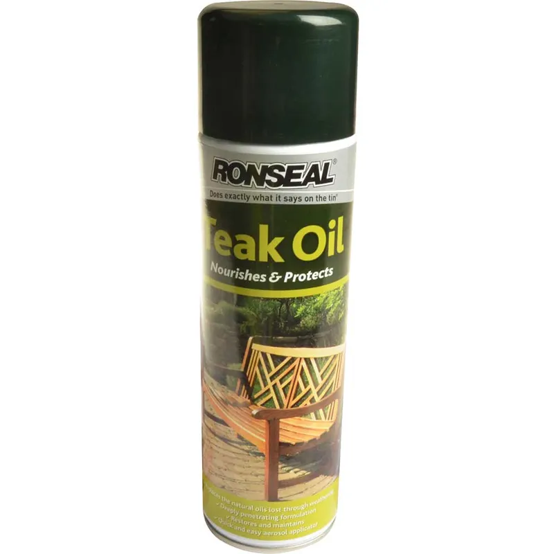 Ronseal Garden Furniture Teak Oil Aerosol 500Ml