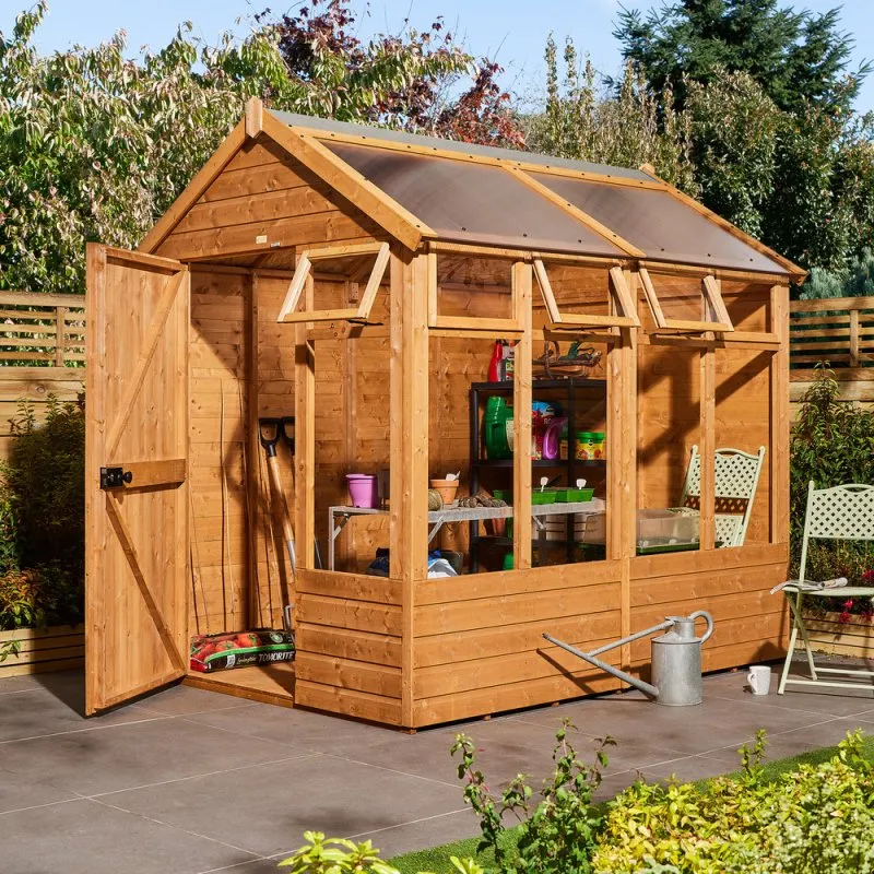 8X6 Timber Growhouse - Rowlinson