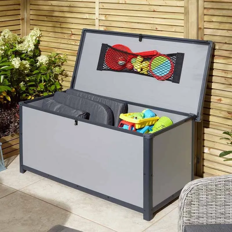 Rowlinson Airevale Cushion Box 4x2 Light Grey 60cm H X 125cm W X 62cm D