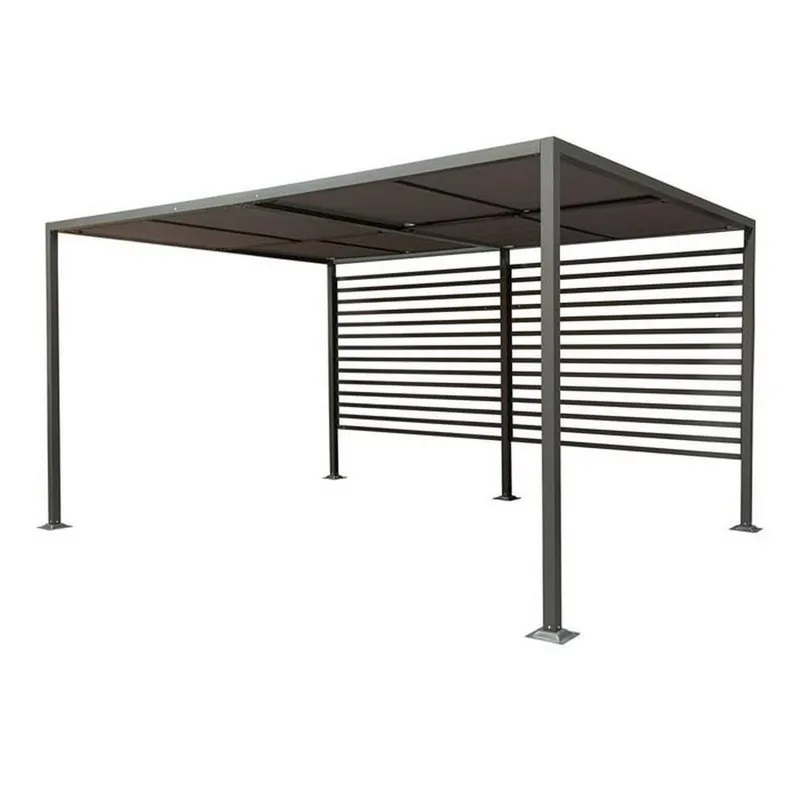 Rowlinsons Florence 3x3 Canopy - L292 x W292 x H220 cm in Grey Grey