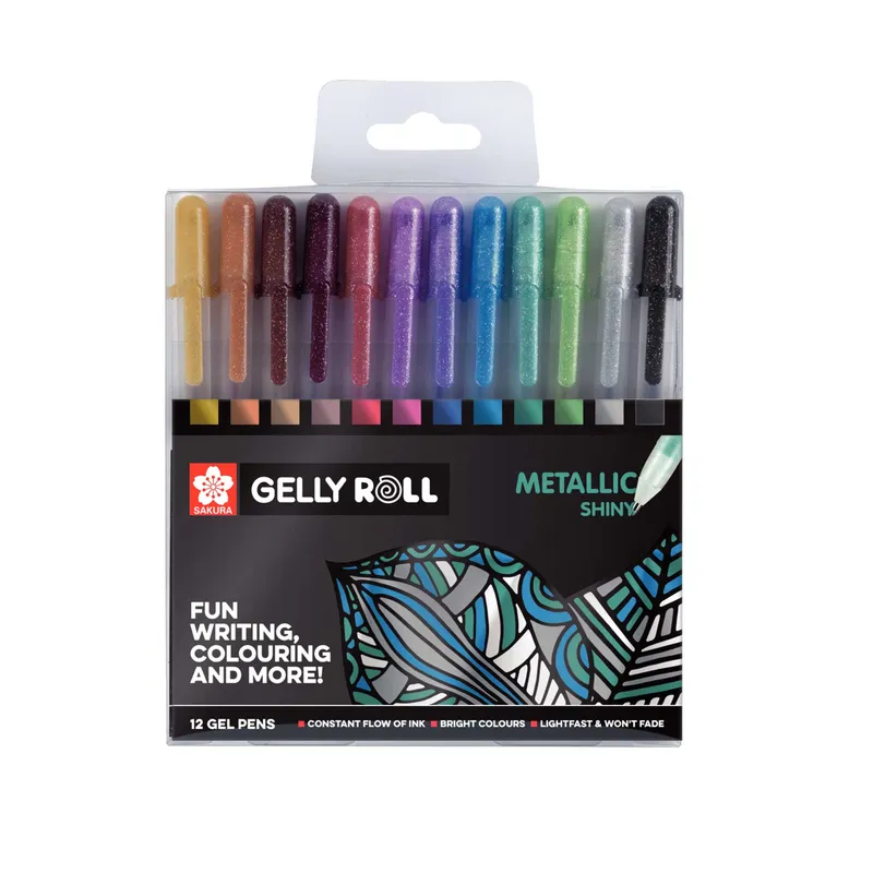 Royal Talens Sakura Gelly Roll - Metallic - Set of 12 Gel Pens