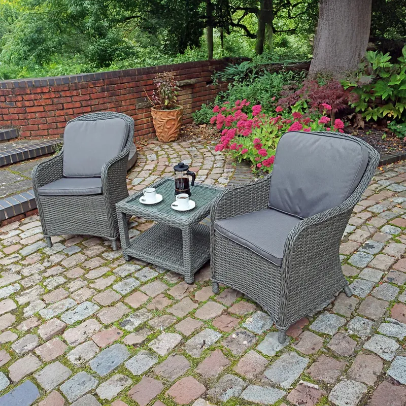 Royalcraft Paris 2 Seater Imperial Companion Set in Grey Grey