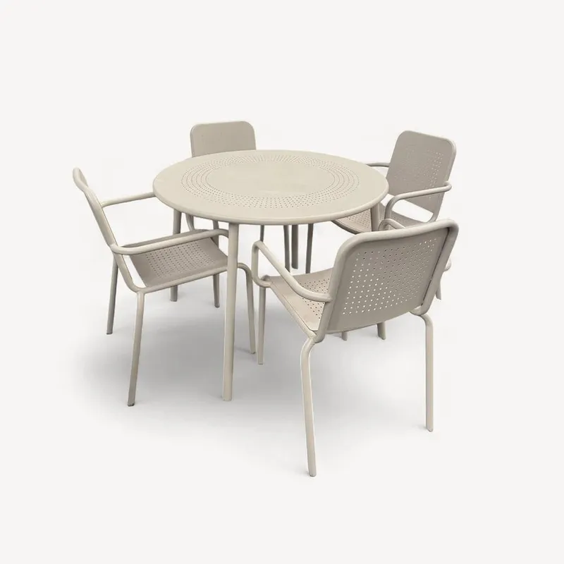Royalcraft Porto 4 Seater Dining Set in Cream Cream