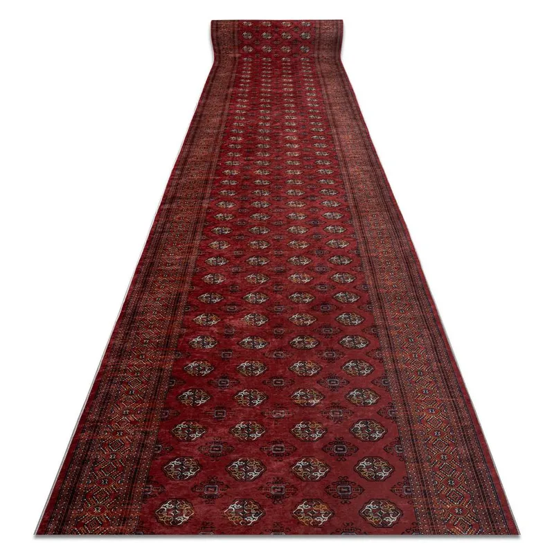 RugsX Anti-Slip Lotus Runner in Red Size: 60 cm x 460 cm Red 60 cm x 460 cm