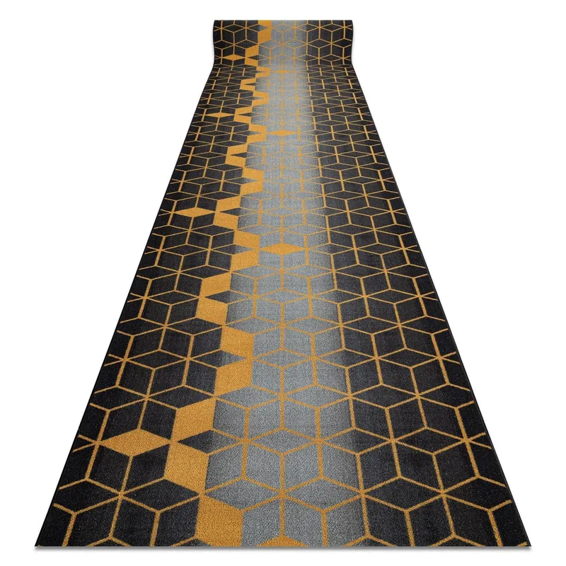 RugsX Anti-Slip Runner in Black Size: 120 cm x 120 cm Black 120 cm x 120 cm