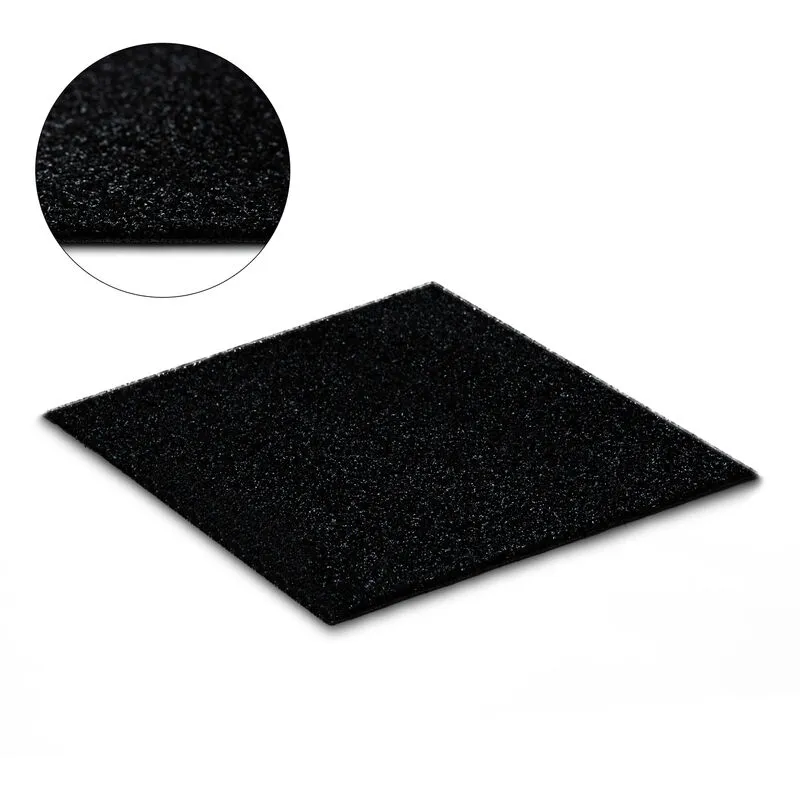 Rugsx Artificial grass spring black any size black 200x200 cm