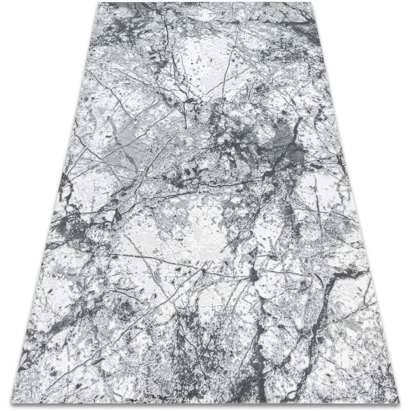 Rugsx - Carpet acrylic valencia 073 marble light grey / dark grey grey 80x150 cm