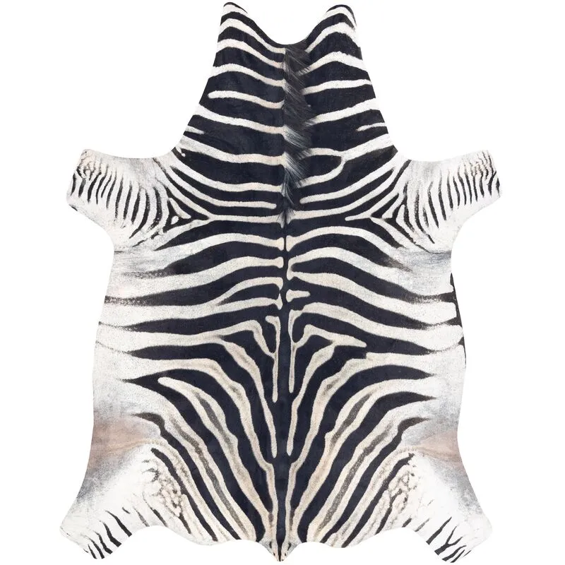 Rugsx Carpet Artificial Cowhide, Zebra G5128-1 white black Leather multicolour 100x150 cm