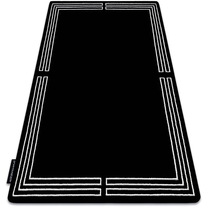 Rugsx Carpet hampton Chick frame black black 200x290 cm