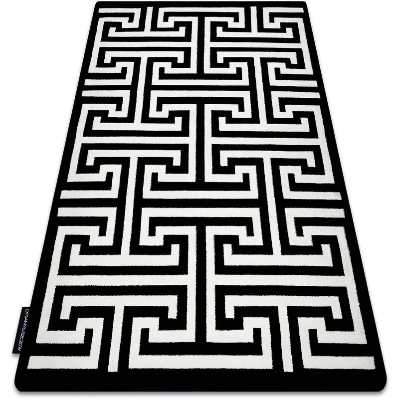 Rugsx Carpet hampton Crown black black 160x220 cm