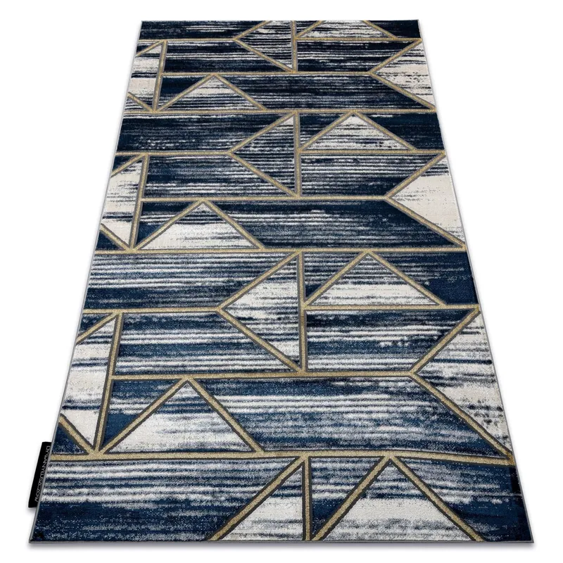 RugsX De Luxe Rug in Blue Size: 140 cm x 190 cm Blue 140 cm x 190 cm