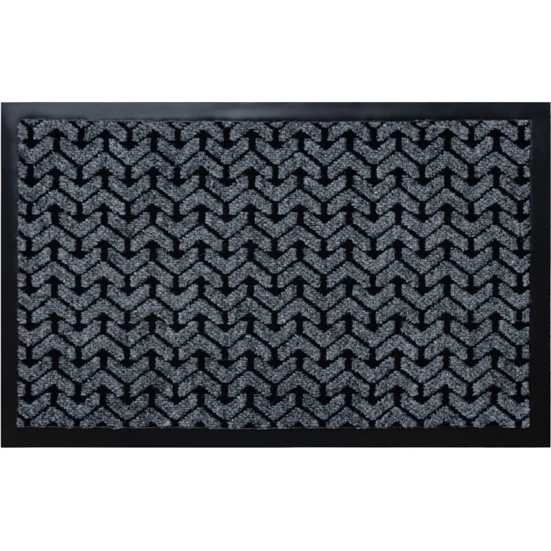 Rugsx Doormat antislip Dunlop 0902 grey - indoor, outdoor grey 40x60 cm