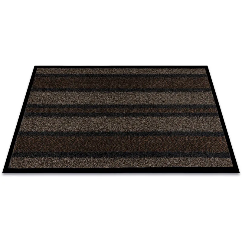 Rugsx - Doormat arizona 401 antislip, outdoor, indoor, gum - brown brown 90x150 cm