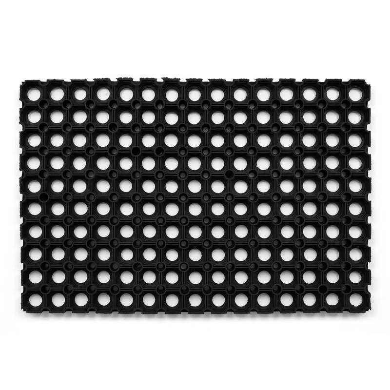 Rugsx Doormat rubber black 50x80 cm