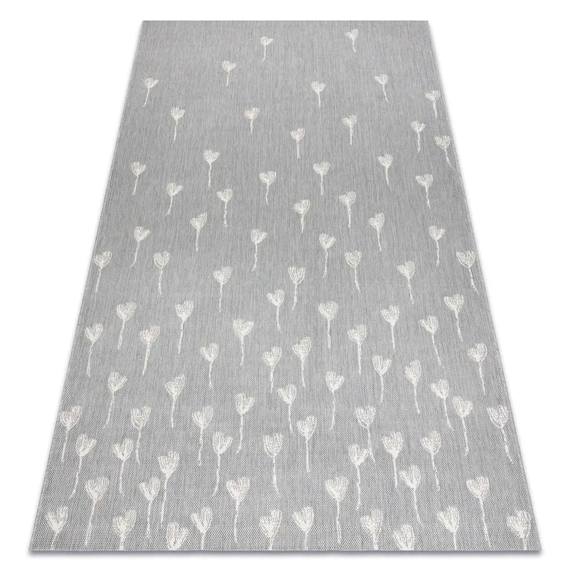 RugsX Flat Rug in Grey Size: 160 cm x 230 cm Grey 160 cm x 230 cm
