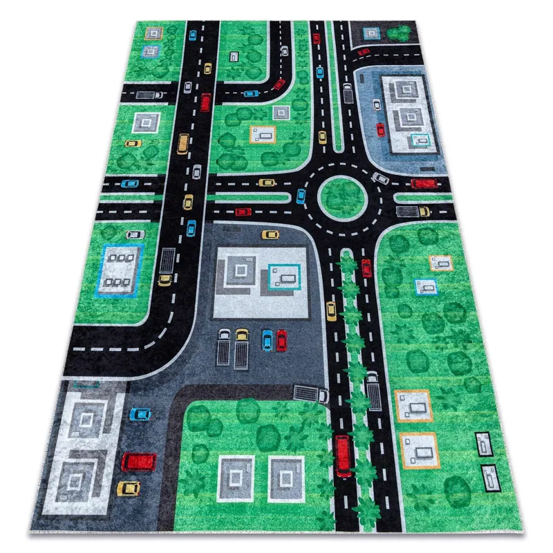 RugsX Junior Rug in Green Size: 120 cm x 170 cm Green 120 cm x 170 cm