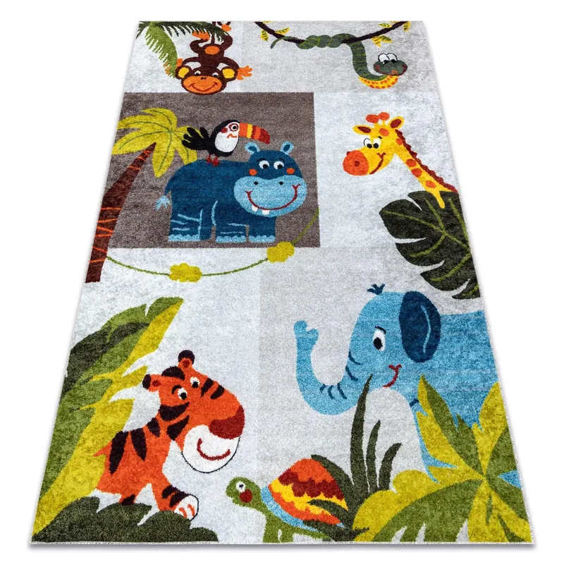 RugsX Junior Rug in Grey Size: 160 cm x 220 cm Grey 160 cm x 220 cm