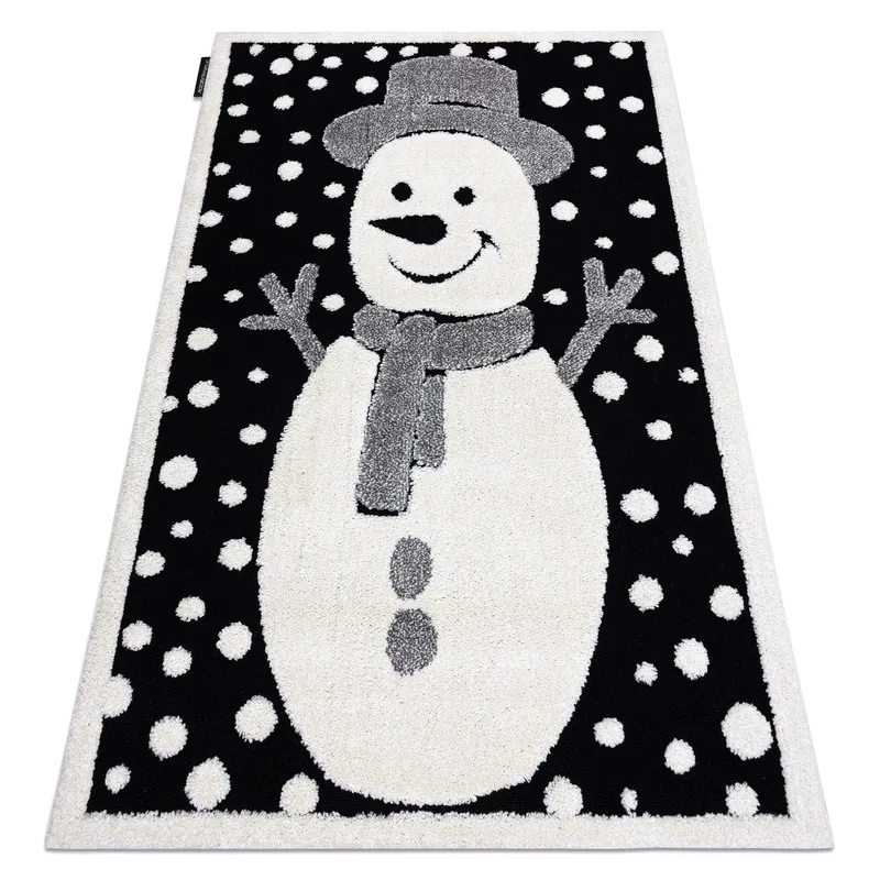 RugsX Modern Children's Rug in Black Size: 120 cm x 170 cm Black 120 cm x 170 cm
