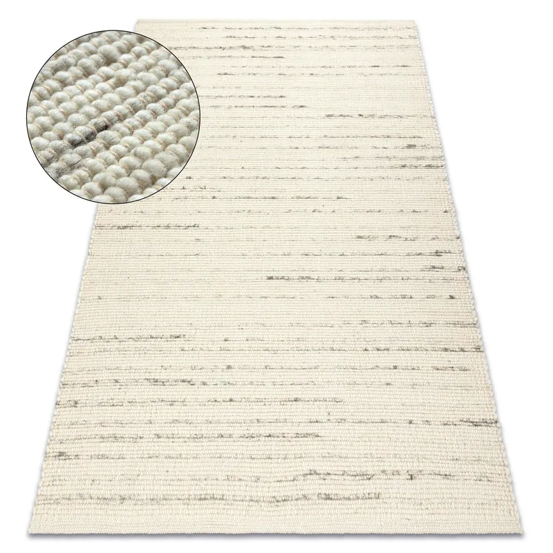 RugsX Nepal Rug in White Size: 80 cm x 150 cm White 80 cm x 150 cm