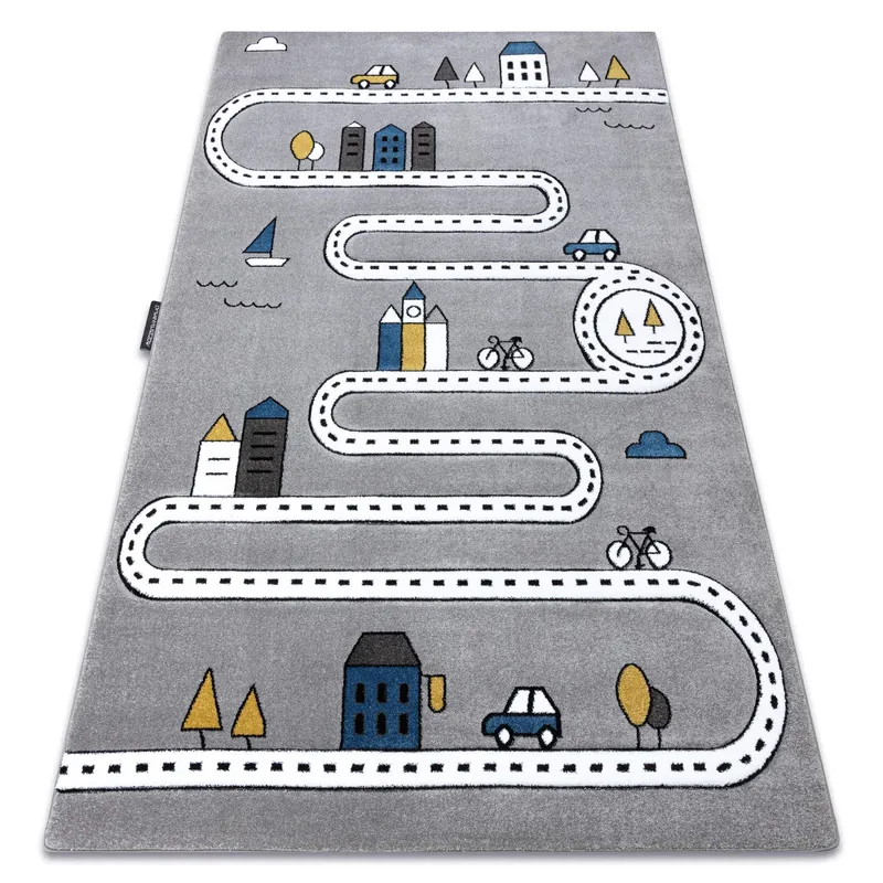 RugsX Petit Rug in Grey Size: 80 cm x 150 cm Grey 80 cm x 150 cm