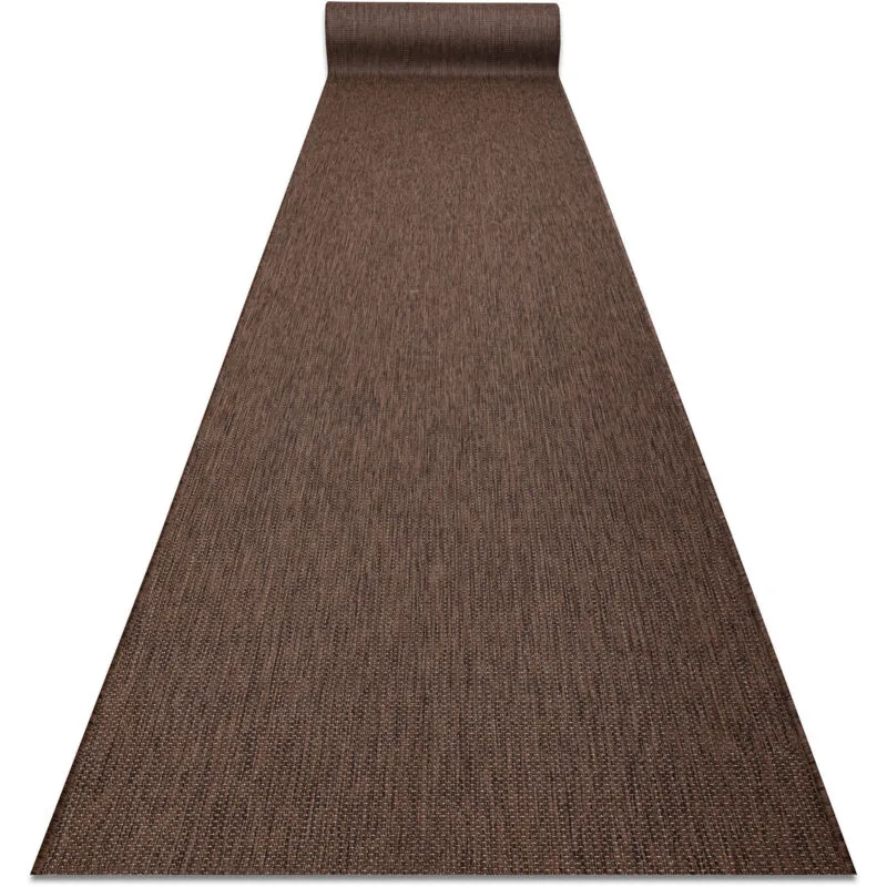 Rugsx Runner Sisal Sion Melange Flat woven brown 80cm brown 80x240cm