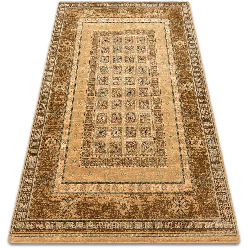 Rugsx Wool carpet omega antik honey brown 66x100 cm