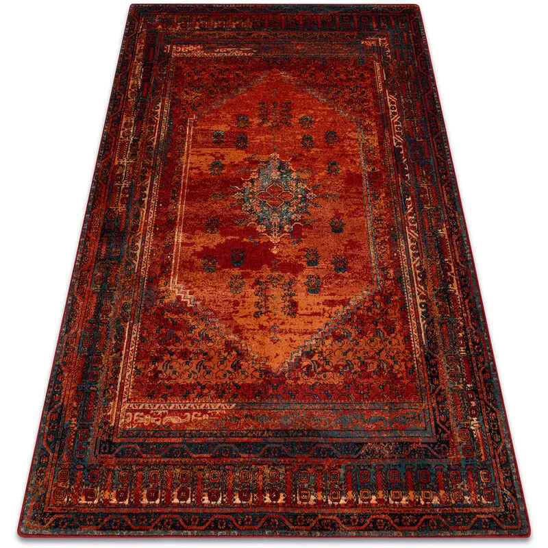 Rugsx Wool carpet omega mistik red red 135x200 cm