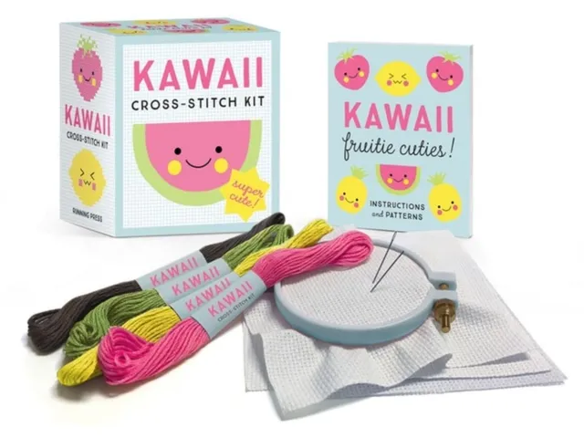 Running Press Kawaii Cross-Stitch Kit : Super-Cute!