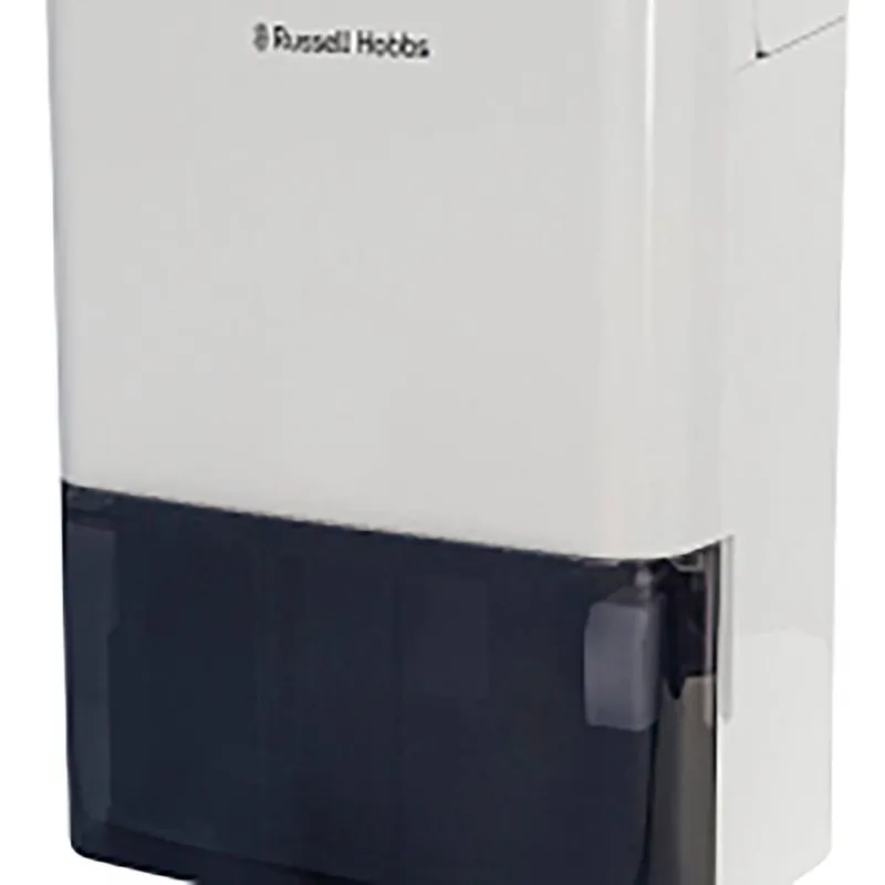 Russell Hobbs 10L/Day Dehumidifier Damp, Mould & Clothes Drying 30m2 Room RHDH1001 in White - White - Size: One Size