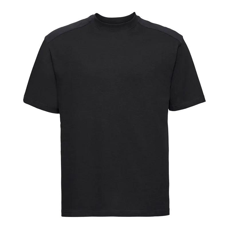 Russell Men's Heavyweight T-Shirt in Black Size: XS Black