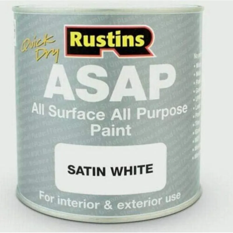 Rustins ASAP1000 Asap Paint White 1 Litre